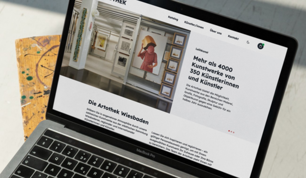 Artothek Wiesbaden veröffentlicht Online-Datenbank mit rund 500 Einträgen